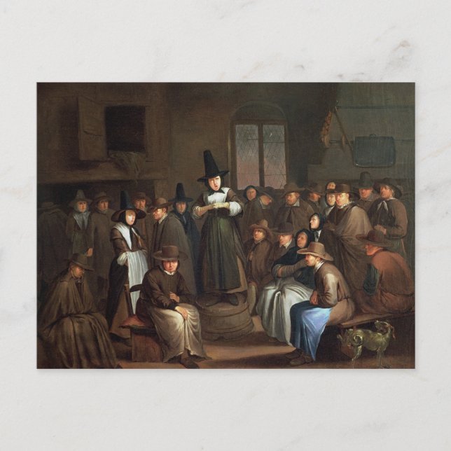 Carte Postale Se réunir de quakers (Devant)
