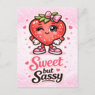 Carte Postale Se Sentant Fruitée - Douce mais Sassy - Amis de la