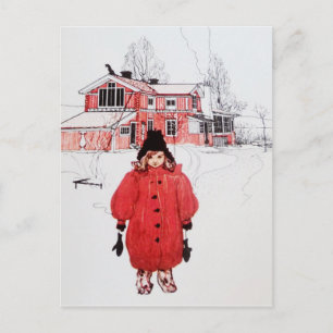 Carte Postale Se tenir debout en hiver