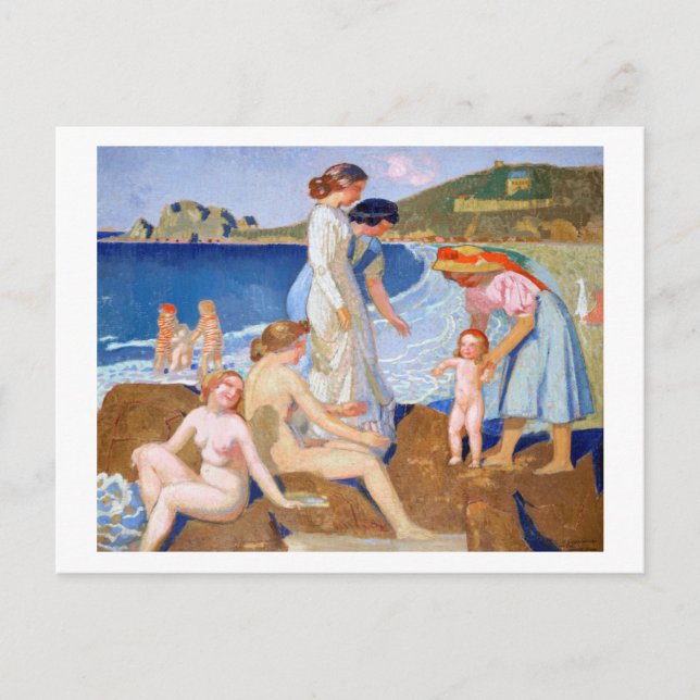 Carte Postale Sea Bathing, Maurice Denis (Devant)