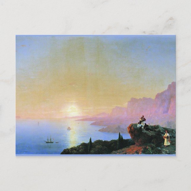 Carte Postale Sea Bay par Ivan Aivazovsky, (Devant)