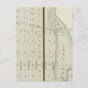 Carte Postale Sea Girt et Spring Lake Beach, comté de Monmouth