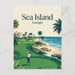 Carte Postale Sea Island USA