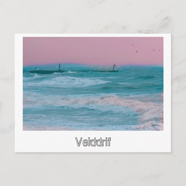 Carte Postale Sea Ocean Velddrif Afrique du Sud Tempête naturell (Devant)