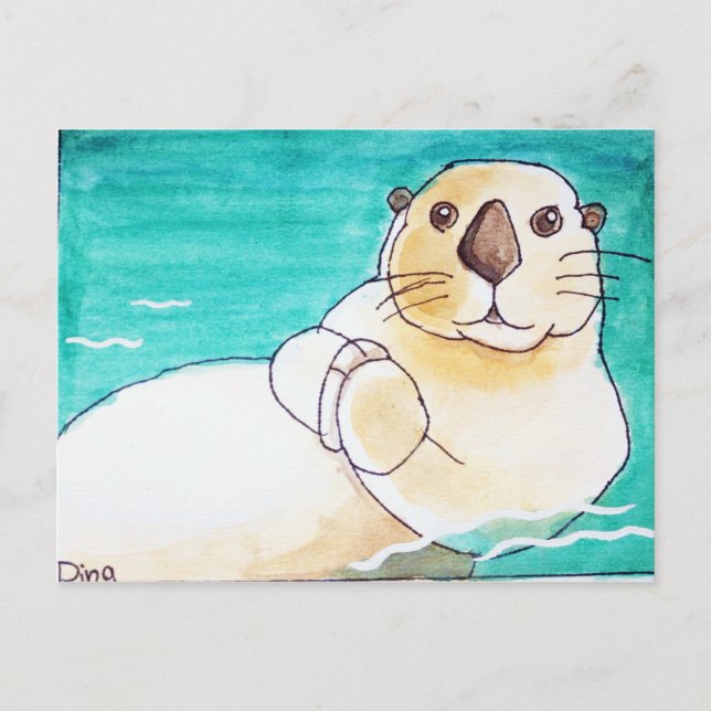 Carte postale Sea Otter (Devant)