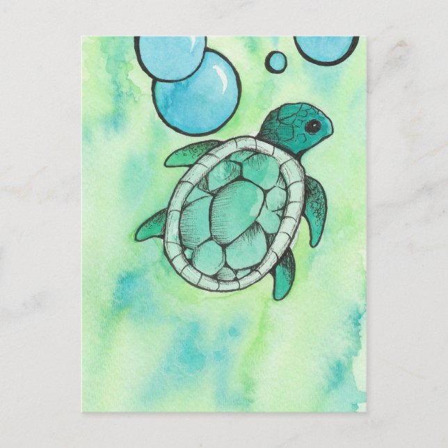 Carte Postale Sea Turtle (Devant)