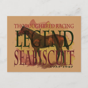 Carte Postale Seabiscuit - Thoroughbred Racing Legend