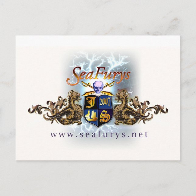 Carte postale SeaFurys Shield (blanc) (Devant)