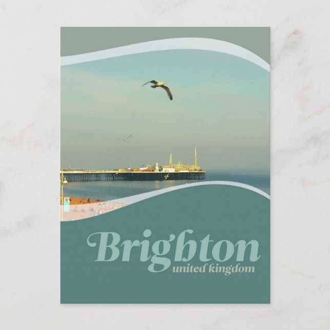 Carte postale Seagull de Brighton Pier (Devant)