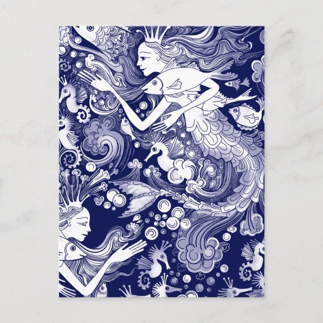 Carte Postale Seahorse kingdom (Devant)