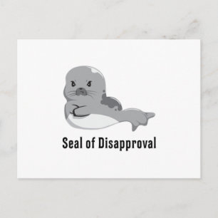 Carte Postale Seal Lover Vie marine animal mignon mer Seals Cade
