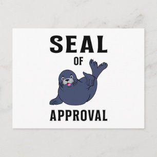 Carte Postale Seal Vie marine Animal mignon Seals Seals Lover Ca