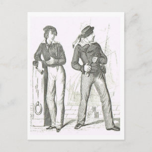 Carte Postale Seamen 1800 s