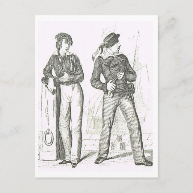 Carte Postale Seamen 1800 s (Devant)