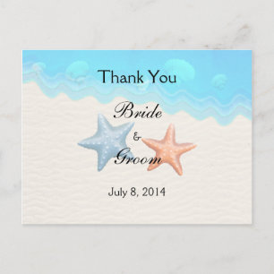 Carte Postale Seashells Beach Merci