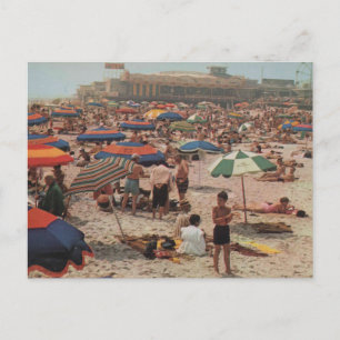 Carte Postale Seaside Heights NJ Une journée à la plage Vintage