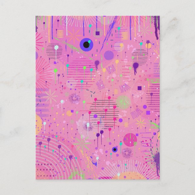 Carte Postale Seasonal Fruit Salad: Abstract Painting (Devant)