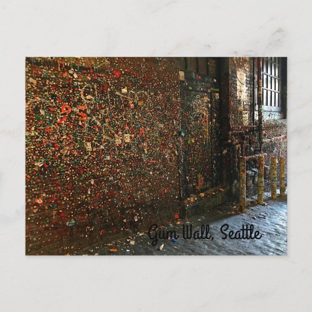 Carte postale Seattle Gum Wall #1 (Devant)