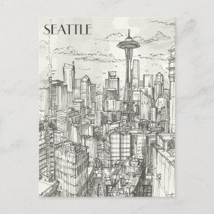 Carte Postale Seattle Skyline