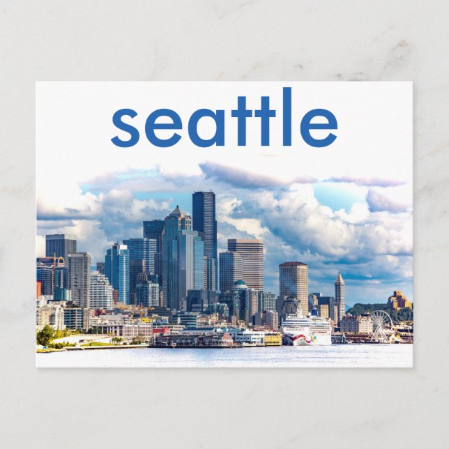 Carte postale Seattle Skyline (Devant)