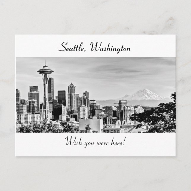 Carte Postale Seattle Skyline (Devant)