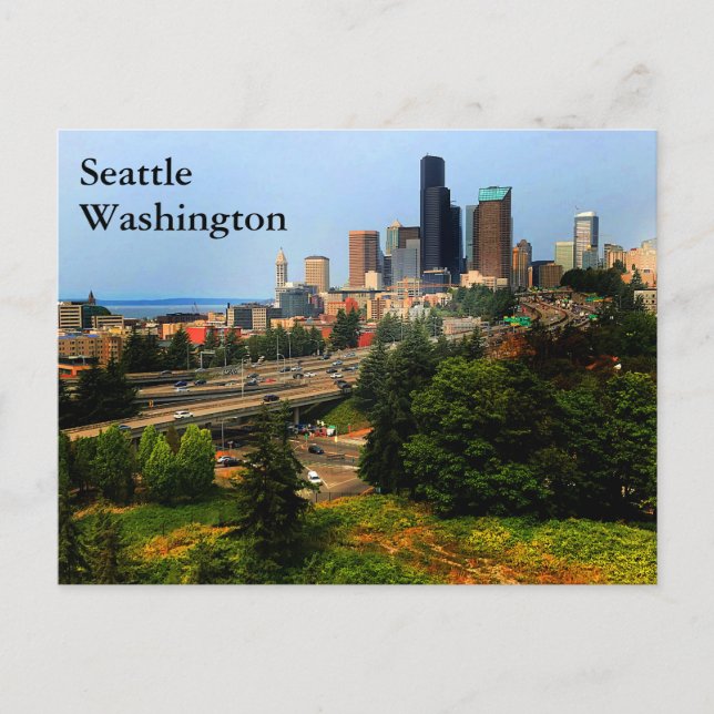 Carte postale Seattle Skyline #1-2 (Devant)
