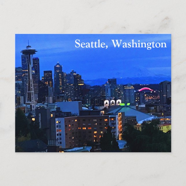 Carte postale Seattle Skyline #8-2 (Devant)