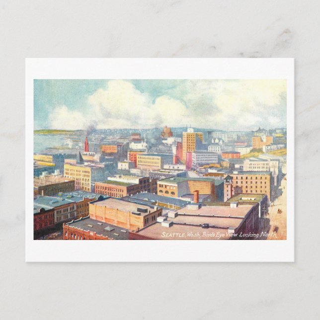 Carte Postale Seattle vintage, Washington (Devant)