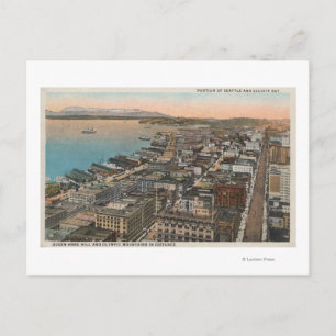 Carte Postale Seattle, WAAerial of Downtown Seattle & Bay