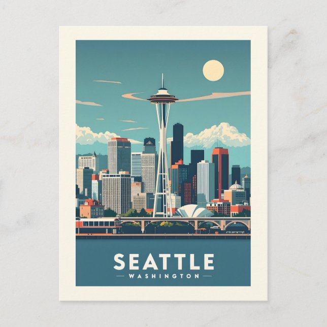 Carte Postale Seattle Washington (Devant)