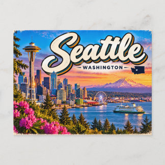 Carte Postale Seattle, Washington