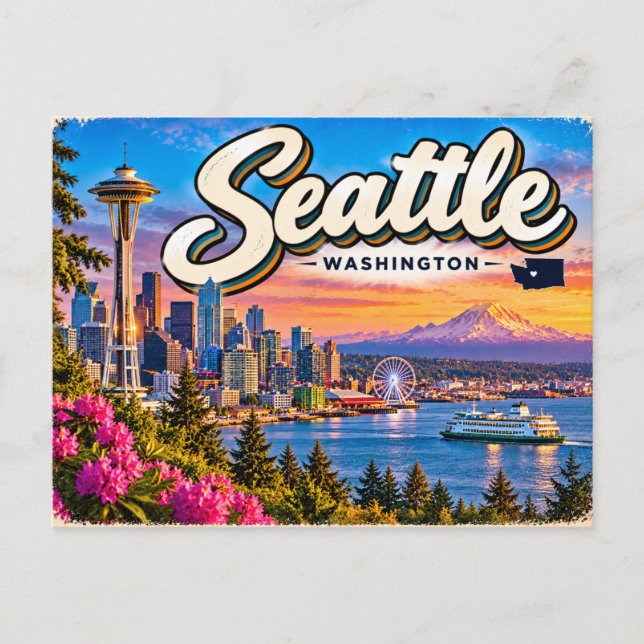 Carte Postale Seattle, Washington (Devant)