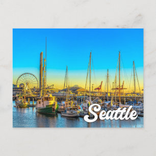 Carte Postale Seattle, Washington, États-Unis