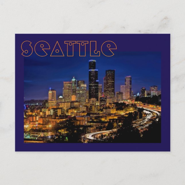 Carte Postale Seattle, Washington, États-Unis La ville d'Emeraud (Devant)
