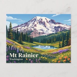 Carte Postale Seattle Washington Mt Rainier États-Unis