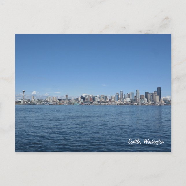 Carte postale Seattle Washington Skyline (Devant)