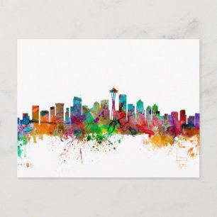 Carte Postale Seattle Washington Skyline