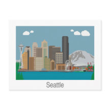 Carte postale Seattle, Washington Skyline