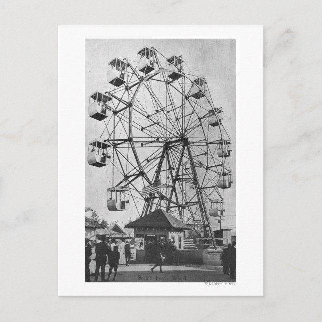 Carte Postale Seattle, Washington Yukon-Pacific Expo Ferris (Devant)