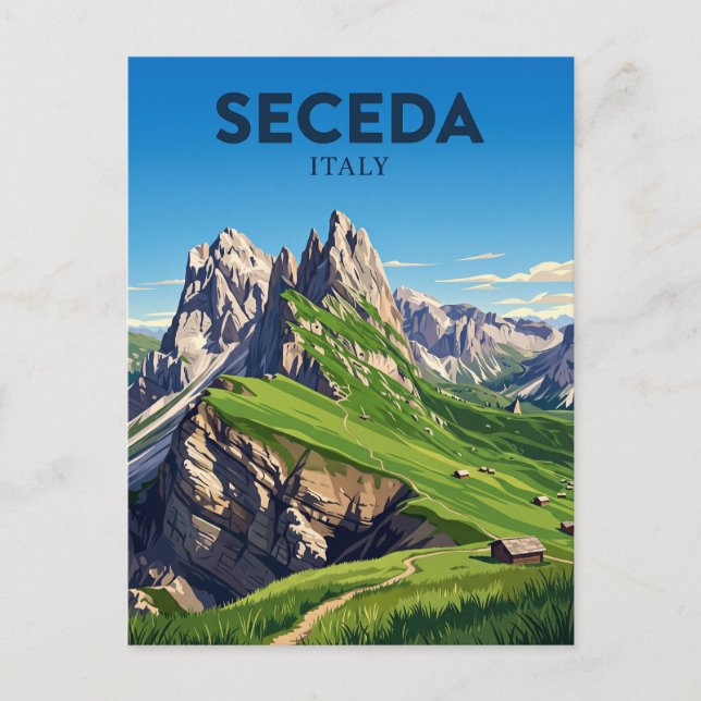 Carte Postale Seceda Italie (Devant)