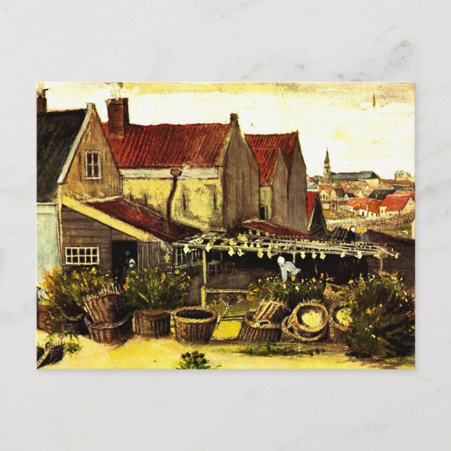 Carte Postale Séchage de poisson par Vincent van Gogh (Devant)