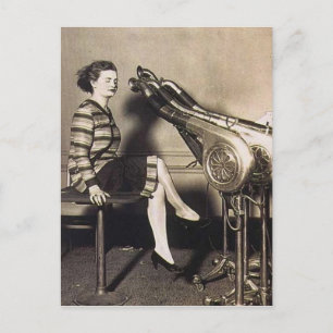 Carte Postale Sèche-cheveux vintage