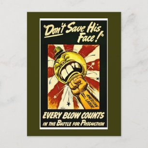 Carte Postale Seconde Guerre mondiale - Vintage - Travail améric