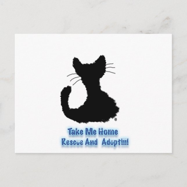 Carte Postale secourir et adopter (Devant)
