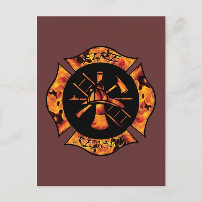 Carte postale Secourt Flamme Maltese Cross (Devant)