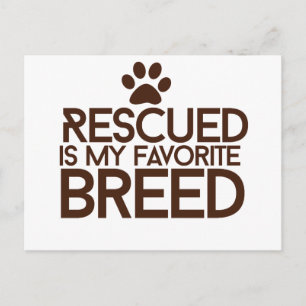 Carte Postale Secouru est ma race préférée