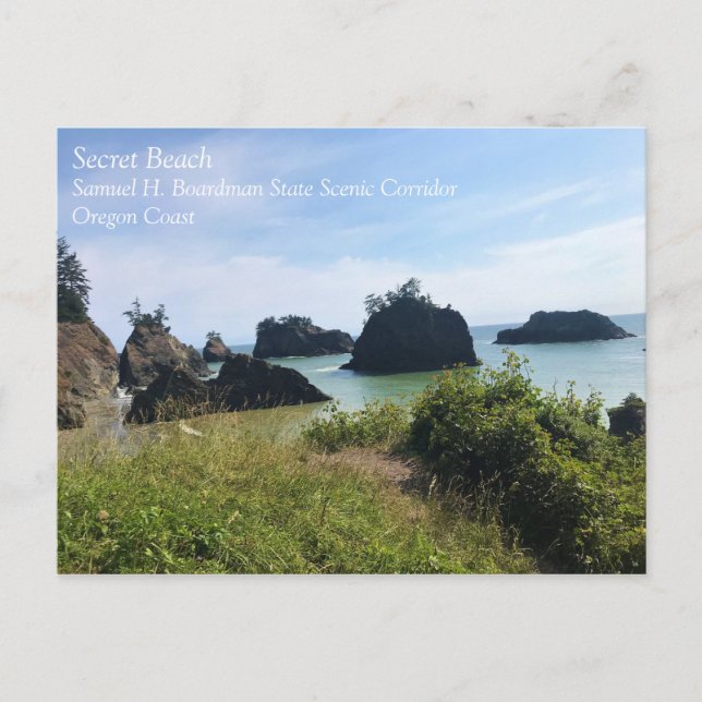 Carte Postale Secret Beach, Samuel H. Boardman, Oregon (Devant)