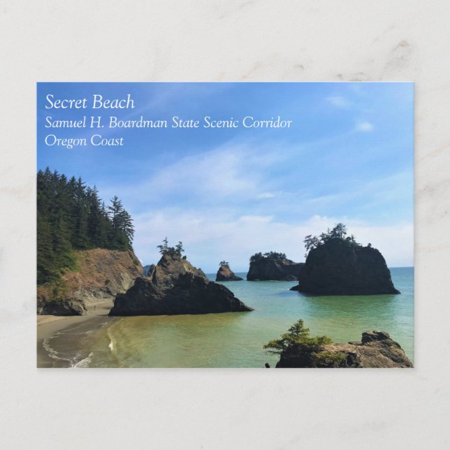 Carte Postale Secret Beach, Samuel H. Boardman, Oregon (Devant)
