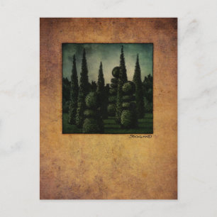 Carte Postale Secret Moonrise Garden Art