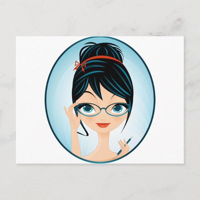 Carte Postale secrétaire (Devant)